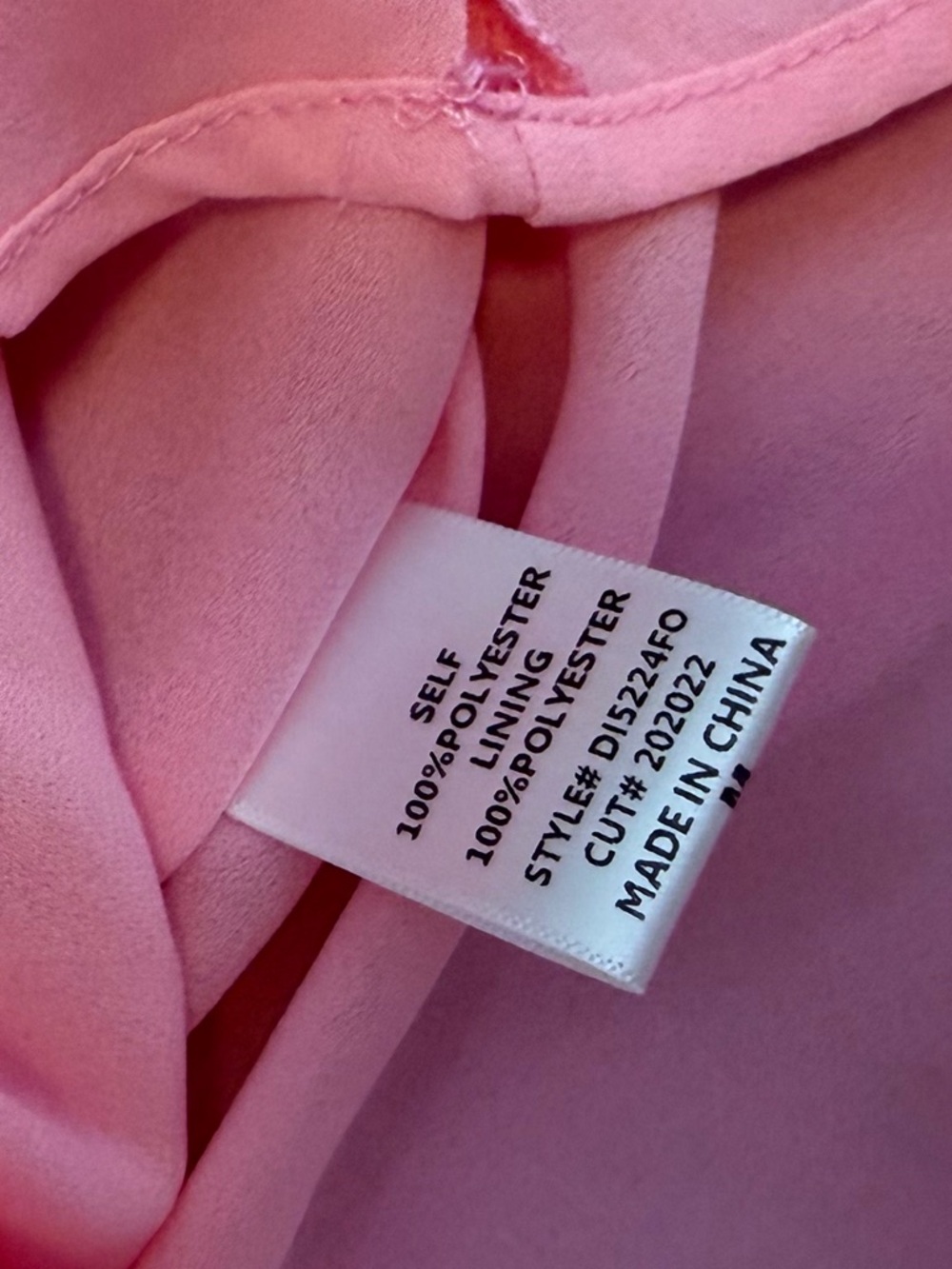 FORE Pink Puff Sleeve Mini Dress Women's Size Medium Square Neck Cottagecore - Picture 9 of 11